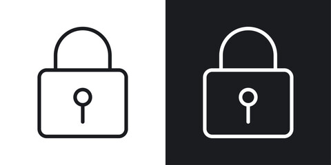 Lock closed icons. graphic vector icons set