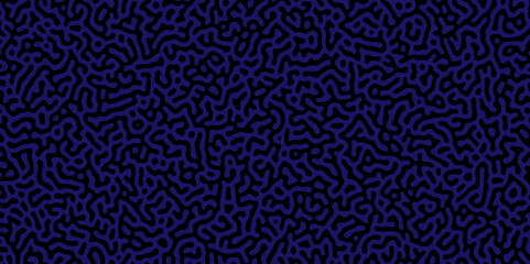 Fototapeta premium Abstract truing organic wallpaper Turing reaction diffusion monochrome seamless pattern .Monochrome Turing reaction background .Natural seamless line pattern. Linear design with biological shapes