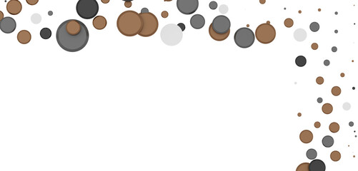 silver confetti explosion festive background