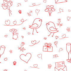 Valentines Texture white