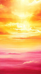 Obraz premium Abstract Sunset Illustration