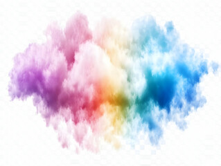Rainbow Cloud Abstract Background