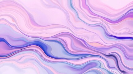 Swirls of lavender and blue blend beautifully in an abstract composition inspired by tranquility and harmony in nature