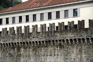 Ancient Swiss Castelgrande in Bellinzona