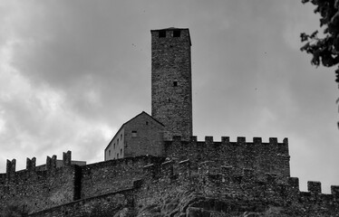 Ancient Swiss Castelgrande in Bellinzona