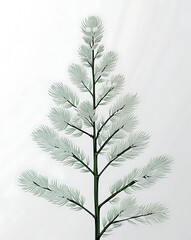 simple spruce tree flower vector art, created by generative ai