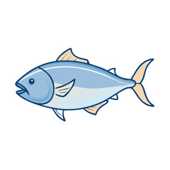 amberjack vector icon, fish vector illustration - simple illustration of amberjack perfect for logos, and fish - themed designs.