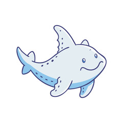 angel shark vector icon, fish vector illustration - simple illustration of angel shark perfect for logos, and fish - themed designs.