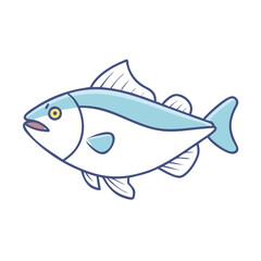 haddock vector icon, fish vector illustration - simple illustration of haddock perfect for logos, and fish - themed designs.