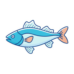 haddock vector icon, fish vector illustration - simple illustration of haddock perfect for logos, and fish - themed designs.