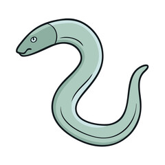 hagfish vector icon, fish vector illustration - simple illustration of hagfish perfect for logos, and fish - themed designs.