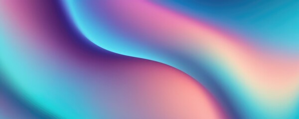 Obraz premium Soft gradients of pastel colors blend into abstract shapes