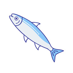 sardine vector icon, fish vector illustration - simple illustration of sardine perfect for logos, and fish - themed designs.