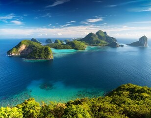 Fototapeta premium beautiful islands and ocean view