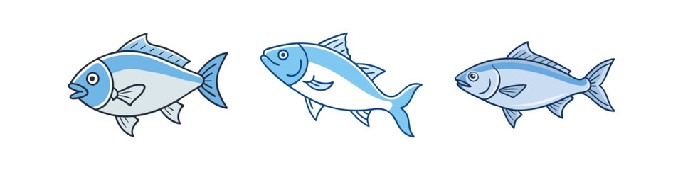 bluefish vector icon, fish vector illustration - simple illustration of bluefish perfect for logos, and fish - themed designs.