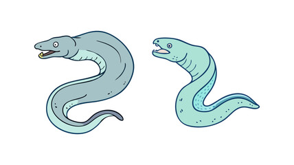 moray eel vector icon, fish vector illustration - simple illustration of moray eel perfect for logos, and fish - themed designs.