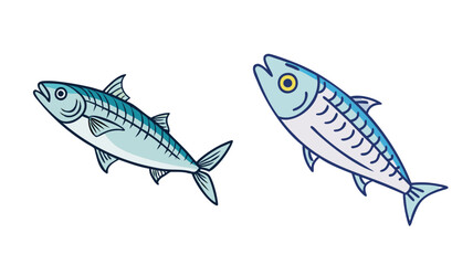 mackerel vector icon, fish vector illustration - simple illustration of mackerel perfect for logos, and fish - themed designs.