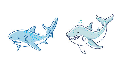 whale shark vector icon, fish vector illustration - simple illustration of whale shark perfect for logos, and fish - themed designs.