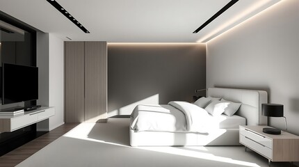 Elegant Modern Minimalist Bedroom Design: Sleek, Serene & Functional