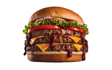 Big burger, naga burger, with vegetable