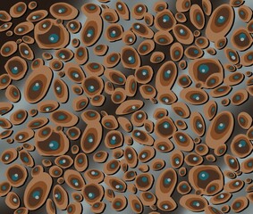 Untitled Artwork abstract brawn black