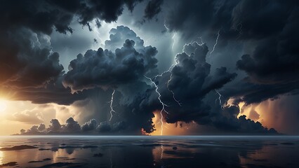 Weather forecast background, climate change concept