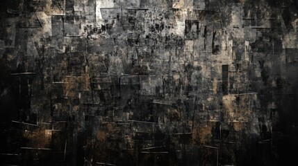 Obraz premium Abstract Dark Textured Canvas: A Moody, Impasto Painting