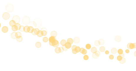 Golden Bokeh Lights Overlay on Transparent Background, PNG. Abstract, Festive, Christmas, Holiday, Sparkle, Glitter Texture. Cut Out.