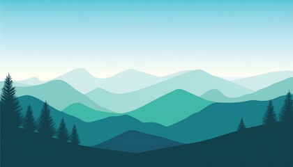 Obraz premium mountains and hills landscape background