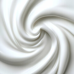 Swirling Cream 3D Abstract Background