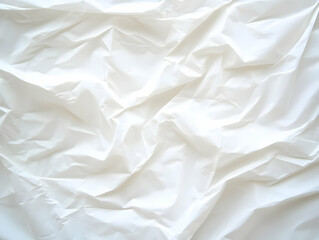 Obraz premium White Creased Fabric Abstract Background