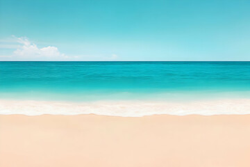 Obraz premium Beach Background Illustration Turquoise Ocean