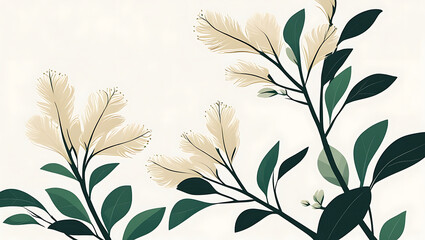 simple spruce tree flower vector art, created by generative ai