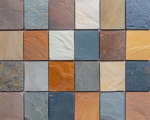 sustainable home. Porcelain tiles with recycled content for flooring, combining strength, durability, and eco-conscious production