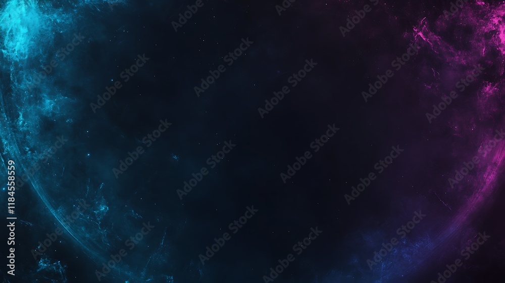Poster colorful nebula space background for digital art or design