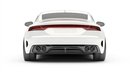 Back of a generic modern car displayed for emphasis.
