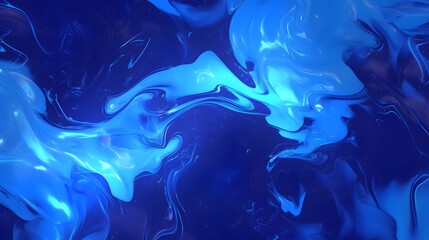 Vibrant swirls of liquid in deep blue tones, showcasing dynamic motion and fluid textures, ideal for creative design applications