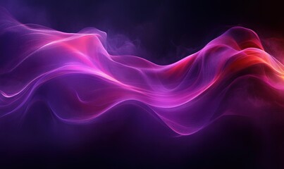 Fototapeta premium Abstract waves of vibrant colors create a dynamic visual flow in a digital artwork.