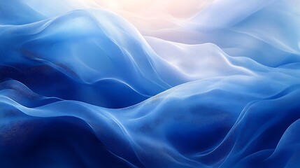 Fototapeta premium Serene blue mountains tranquil landscape scene high resolution hd wallpaper