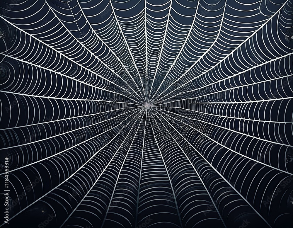 Wall mural spider web cobweb pattern background
