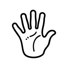 Obraz premium Baby Handprint Icon on Transparent Background, Representing Motherhood Concept