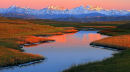 Majestic Mountains Reflecting on a Serene Lake