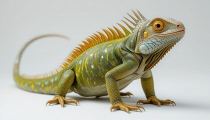 Obraz premium Detailed Close-up of a Colorful Iguana