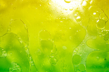 Vibrant Abstract Background of Bubbles and Colors in Fluid Dynamics