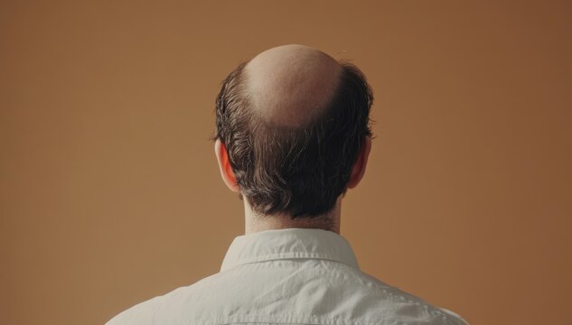 Middle-aged man with balding head wearing white shirt against a neutral background