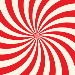 Red And White Background With Sunlight Rays vector