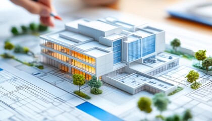 Collaborative healthcare facility blueprinting process showcased.