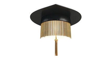 A graduation cao isolated on white background