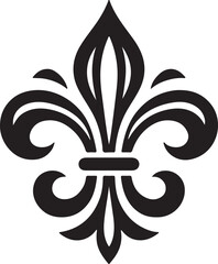 fleur de lis design silhouette art of illustration © rayhanbd.net