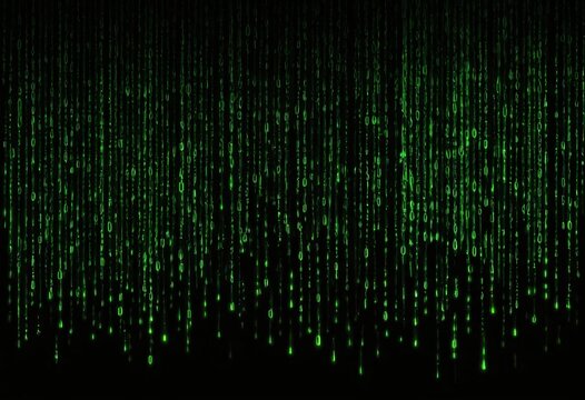 green binary code